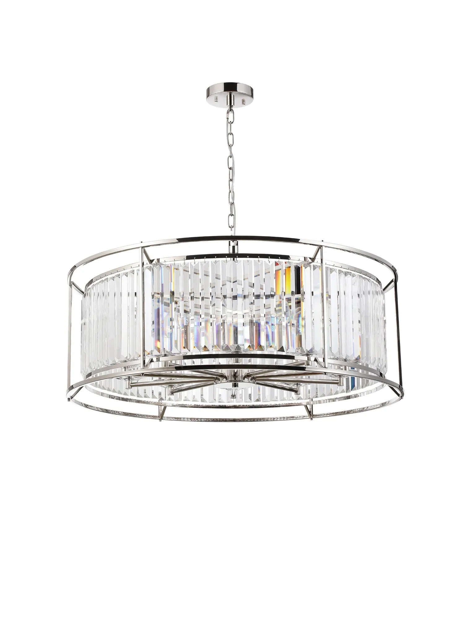 Massa 8/10Lt Crystal Ceiling Light/Semi Flush Convertible - Various Finish - Image 12