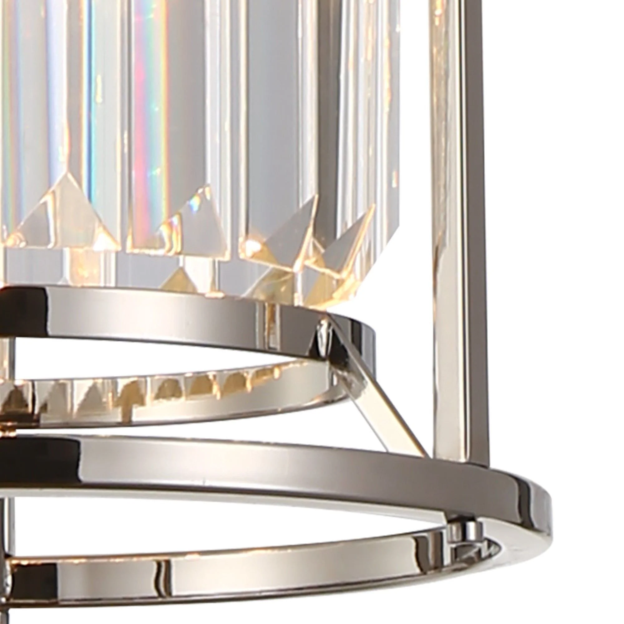 Massa Semi Flush Ceiling Light, 1Lt x E27 - Satin Black & Clear/Antique Brass & Clear/Polished Nickel & Clear IP20 - Image 5
