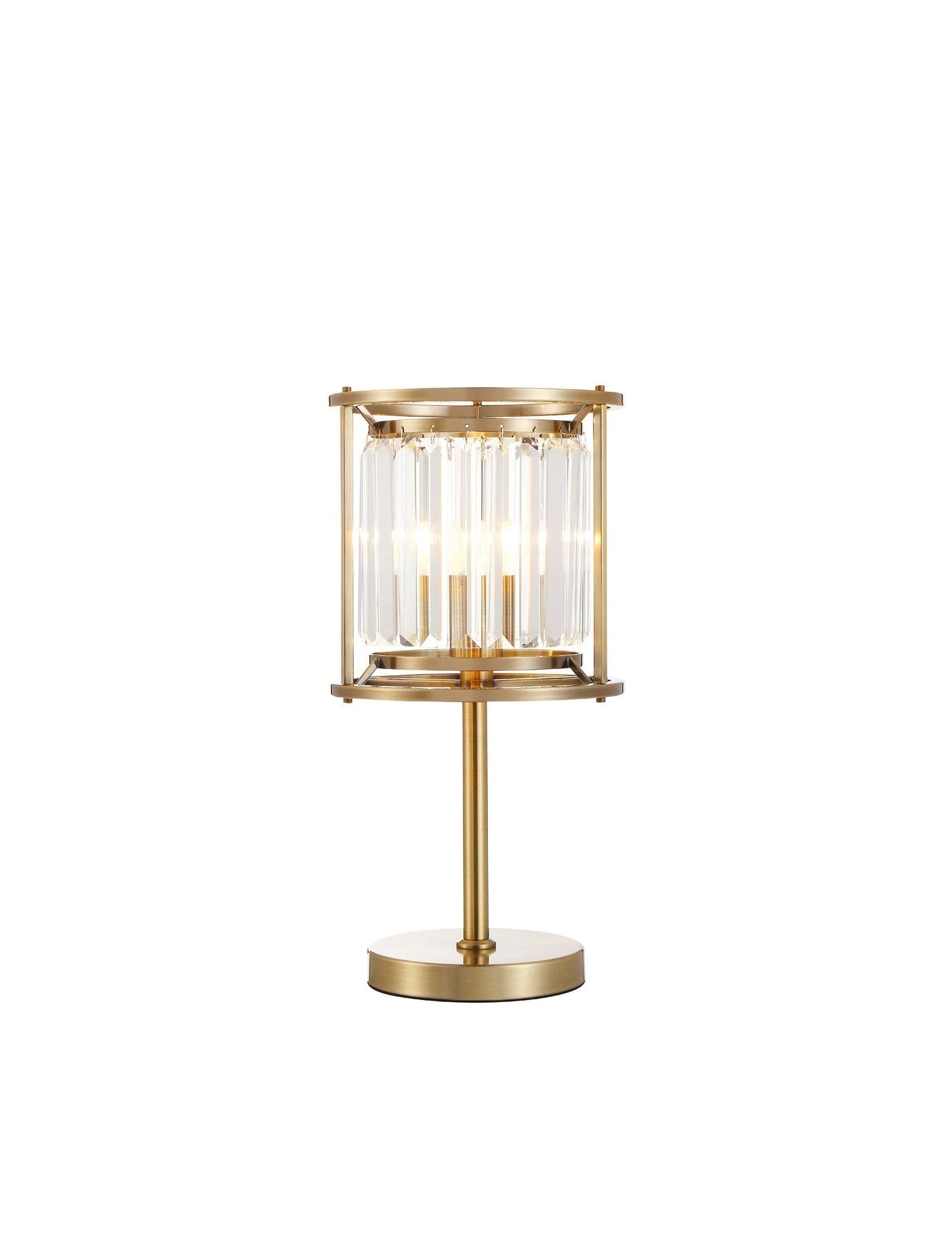 Massa Table Lamp, 1Lt x E27 - Satin Black & Clear/Antique Brass & Clear/Polished Nickel & Clear IP20 - Image 4