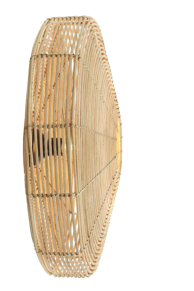 Mataka Medium & Large Wall Lamp - Rattan Finish - Image 12