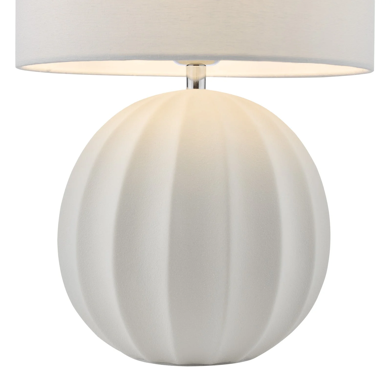Mavis Ceramic Table Lamp Cream With Shade E27 - Image 4