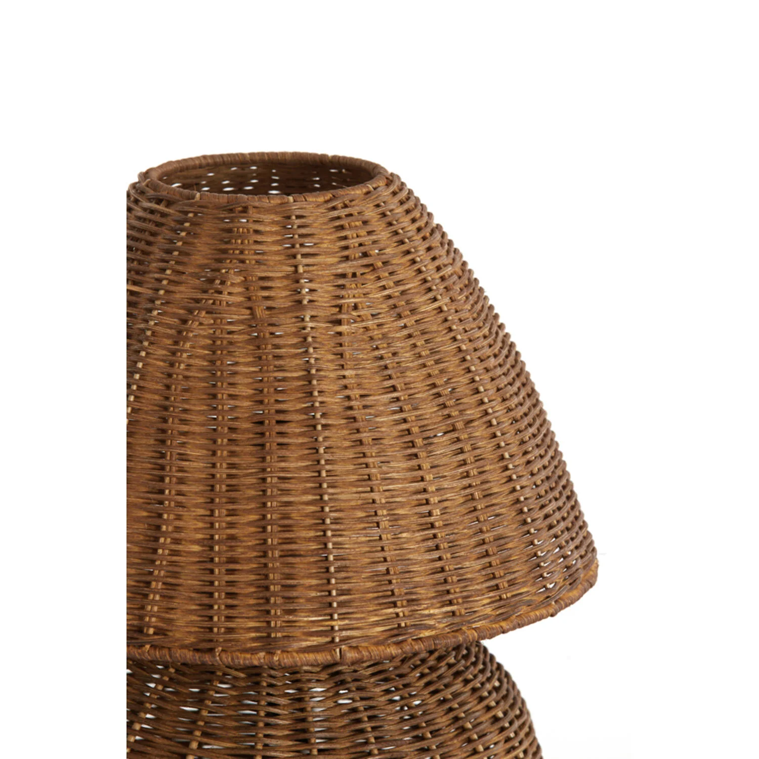 Mavon Rattan Table Lamp - dark brown Finish - Image 3