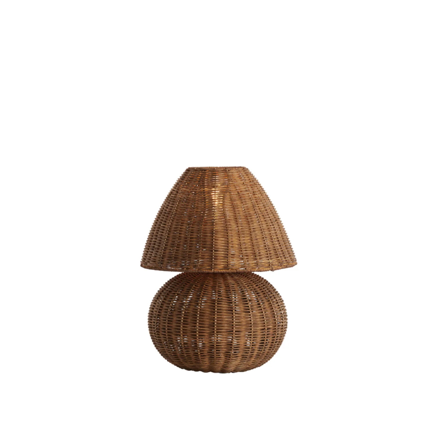Mavon Rattan Table Lamp - dark brown Finish - Image 6