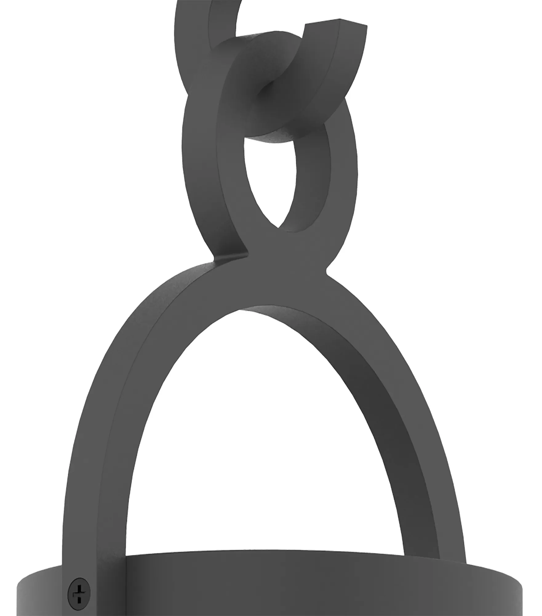 Maya Flush Ceiling Light IP54- Anthracite - Image 6