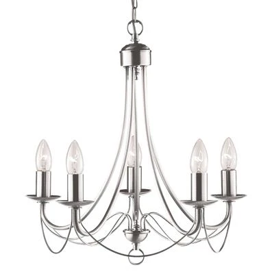 Mayfair 3/5/8 Lt Pendant - Satin Silver/Black Iron/Antique Brass Finish - Image 10