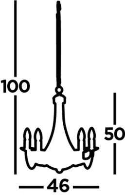 Mayfair 3/5/8 Lt Pendant - Satin Silver/Black Iron/Antique Brass Finish - Image 16