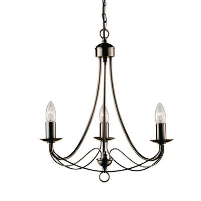 Mayfair 3/5/8 Lt Pendant - Satin Silver/Black Iron/Antique Brass Finish - Image 17