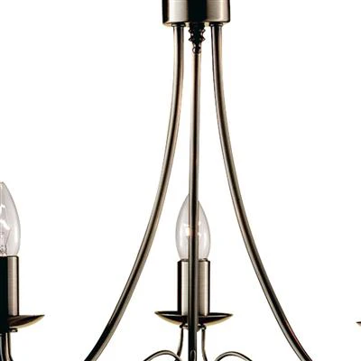 Mayfair 3/5/8 Lt Pendant - Satin Silver/Black Iron/Antique Brass Finish - Image 18