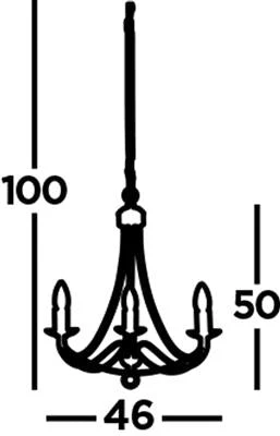 Mayfair 3/5/8 Lt Pendant - Satin Silver/Black Iron/Antique Brass Finish - Image 19
