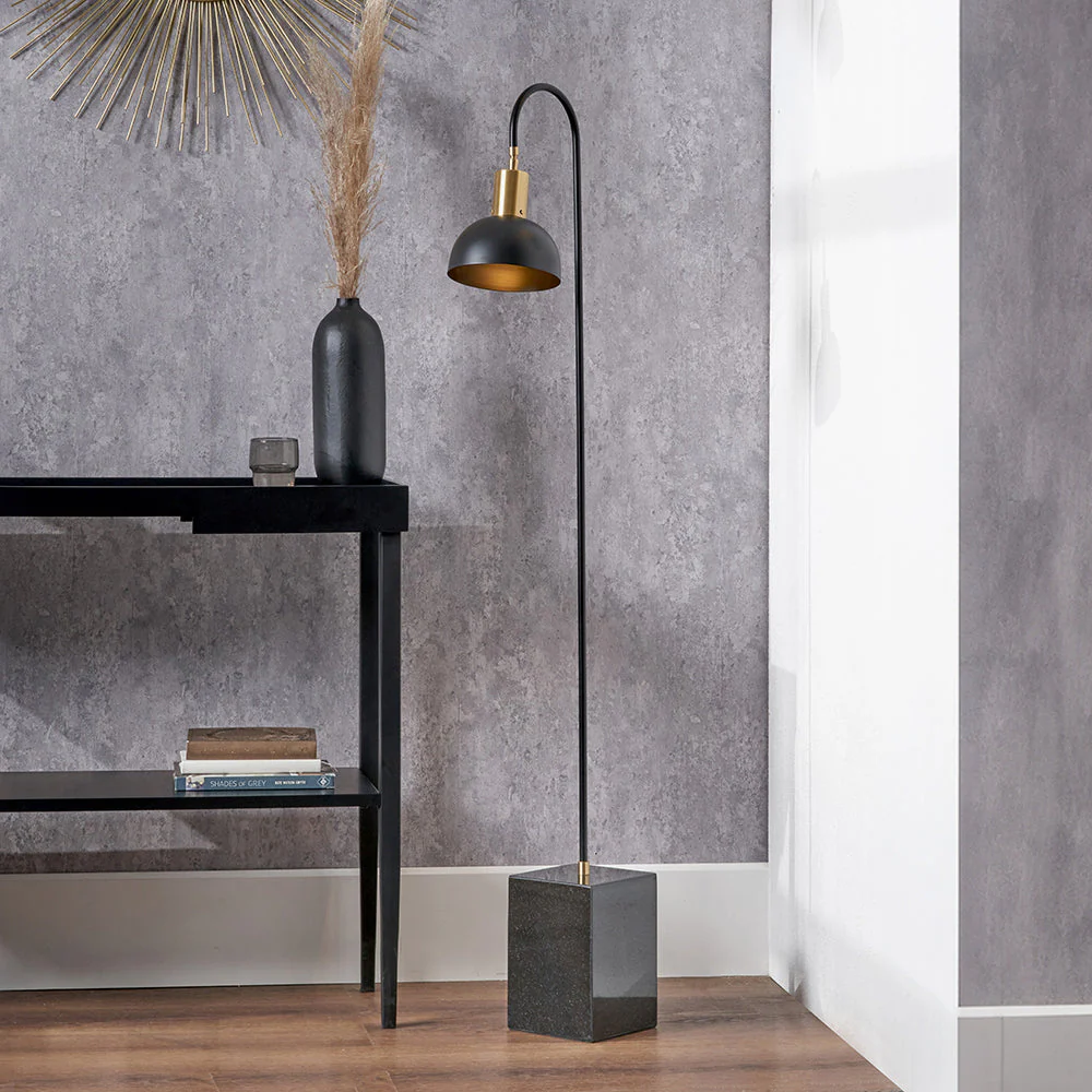 Mayfair Matt Black Domed Task Floor Lamp - Image 3