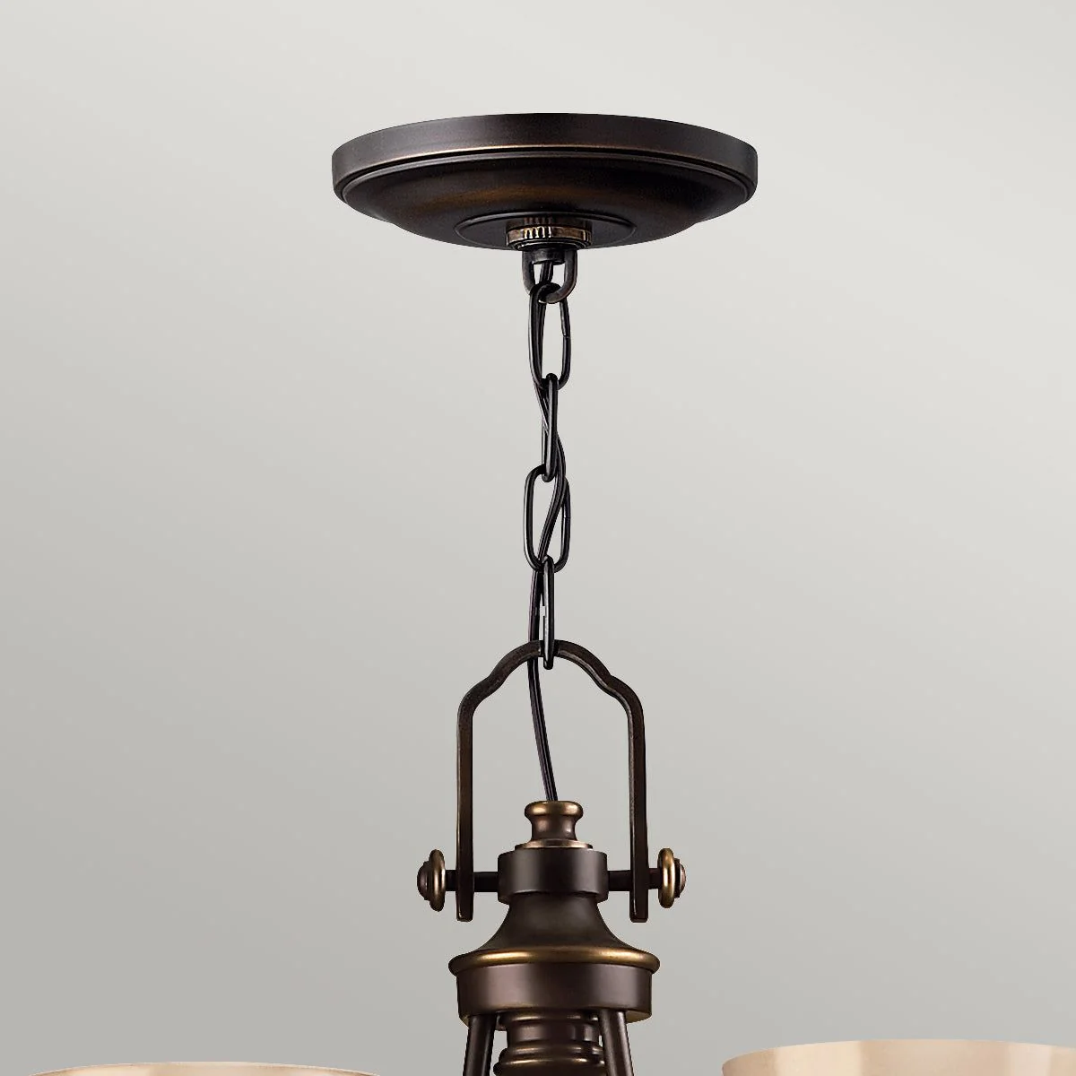 Mayflower 3/6Lt Centre Ceiling Light - Olde Bronze Finish - Image 2