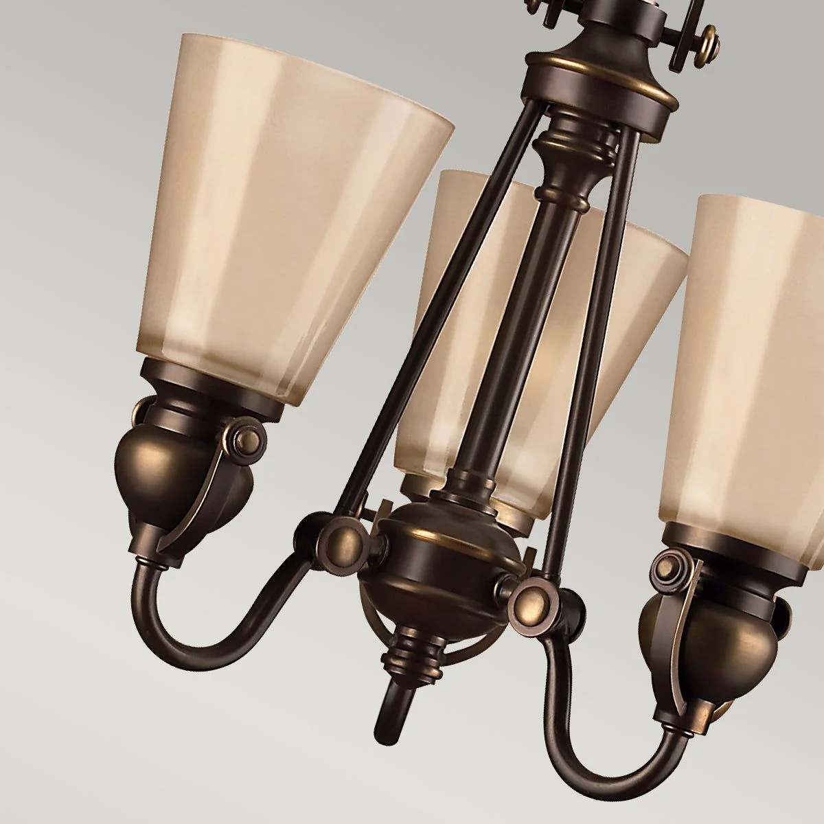 Mayflower 3/6Lt Centre Ceiling Light - Olde Bronze Finish - Image 3