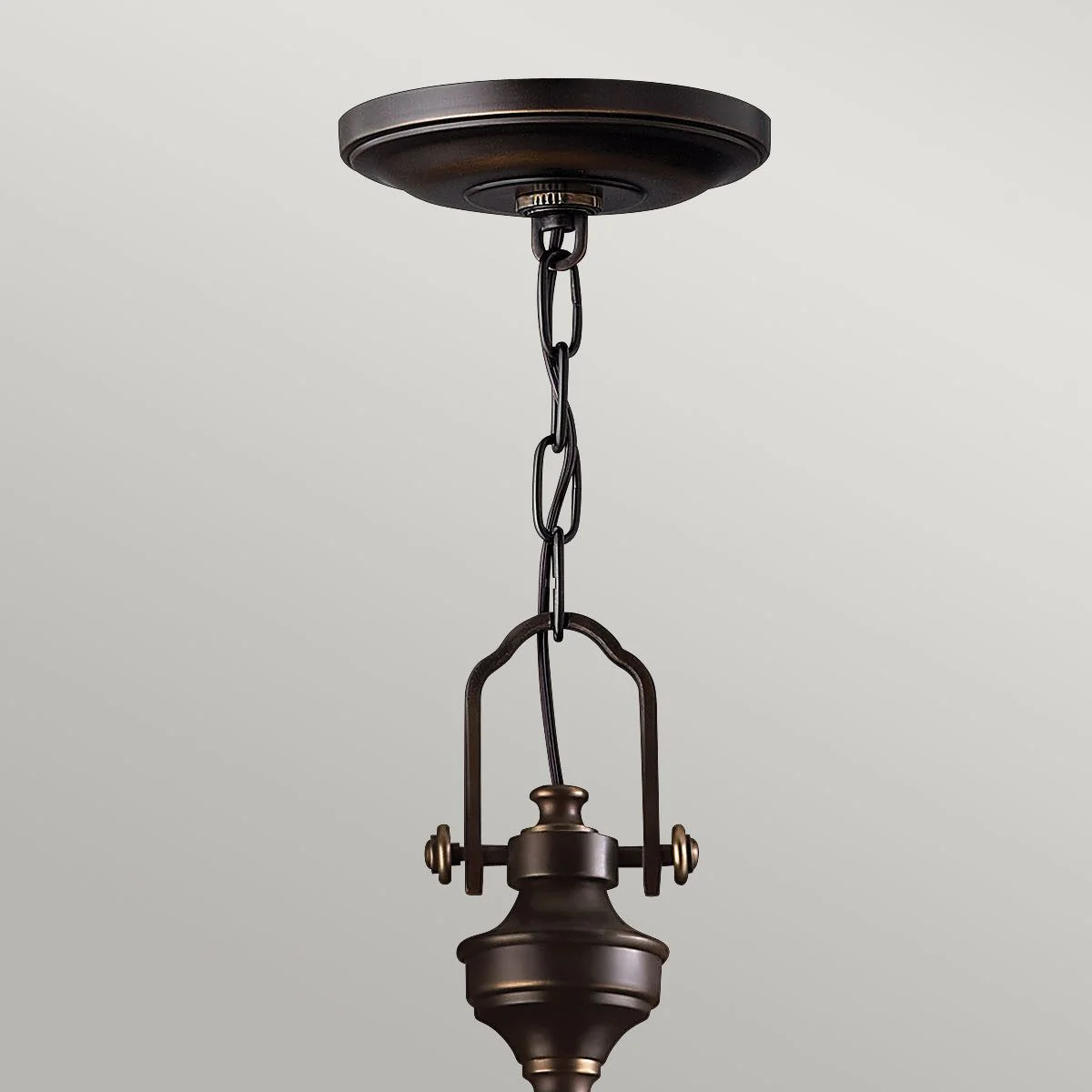 Mayflower 3Lt Pendant Ceiling Light - Olde Bronze Finish - Image 2
