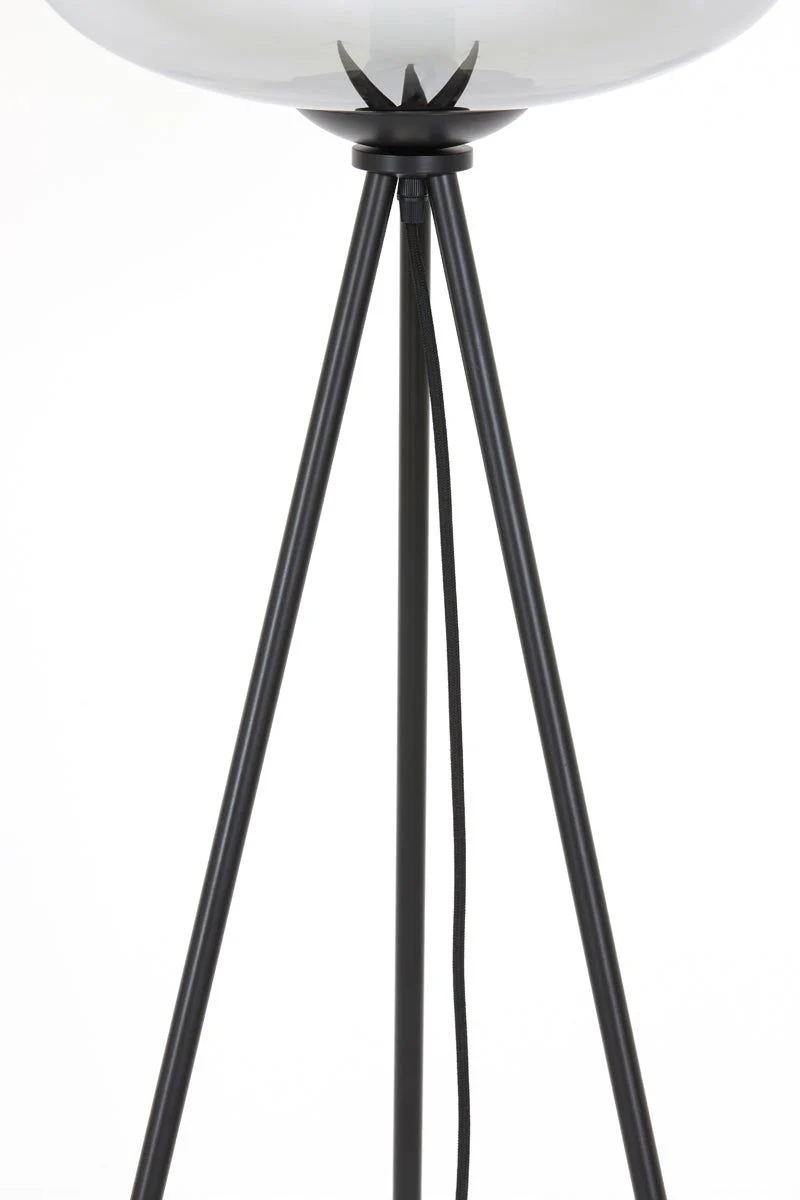 Mayson Floor Lamp Tripod - Smoked/Gold Glass - Image 4