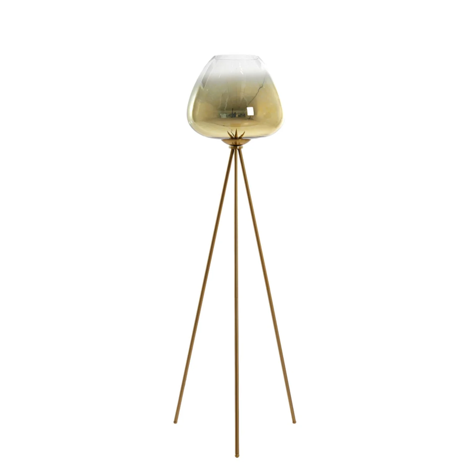 Mayson Floor Lamp Tripod - Smoked/Gold Glass - Image 6