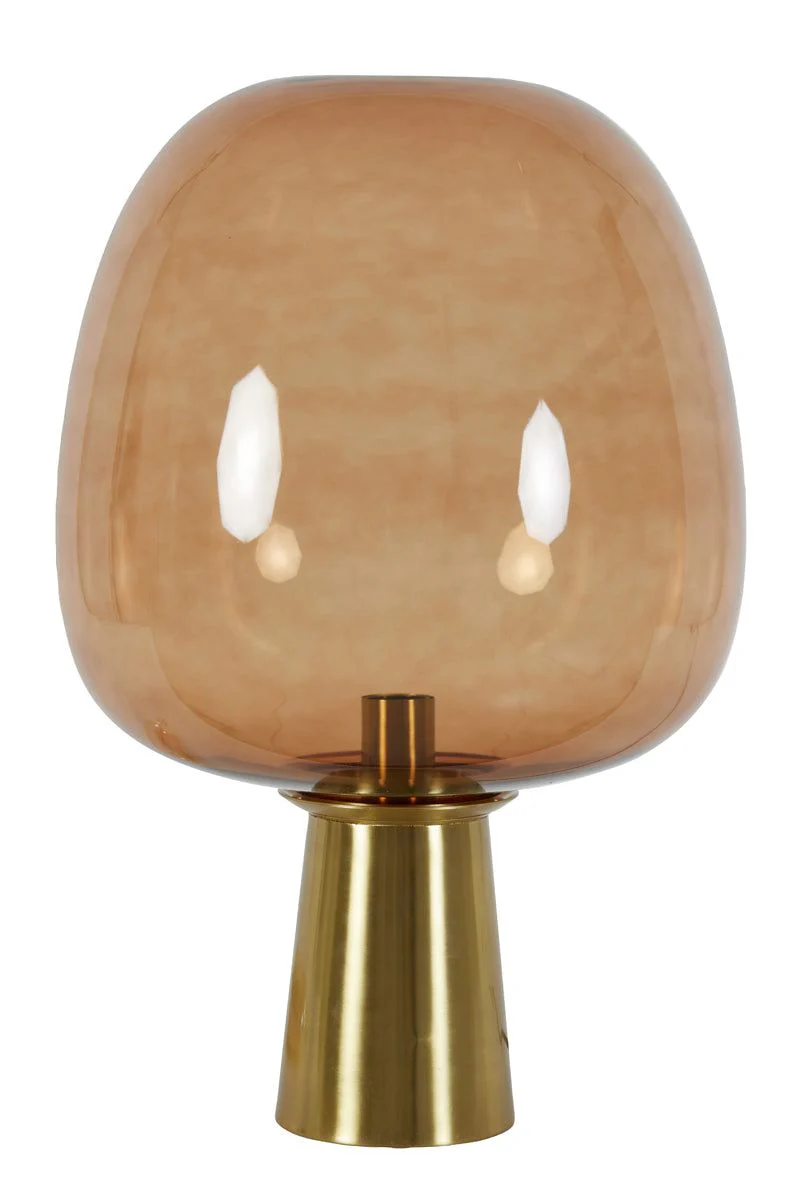 Maysony Table Lamp - Brown Glass & Bronze Finish - Image 3