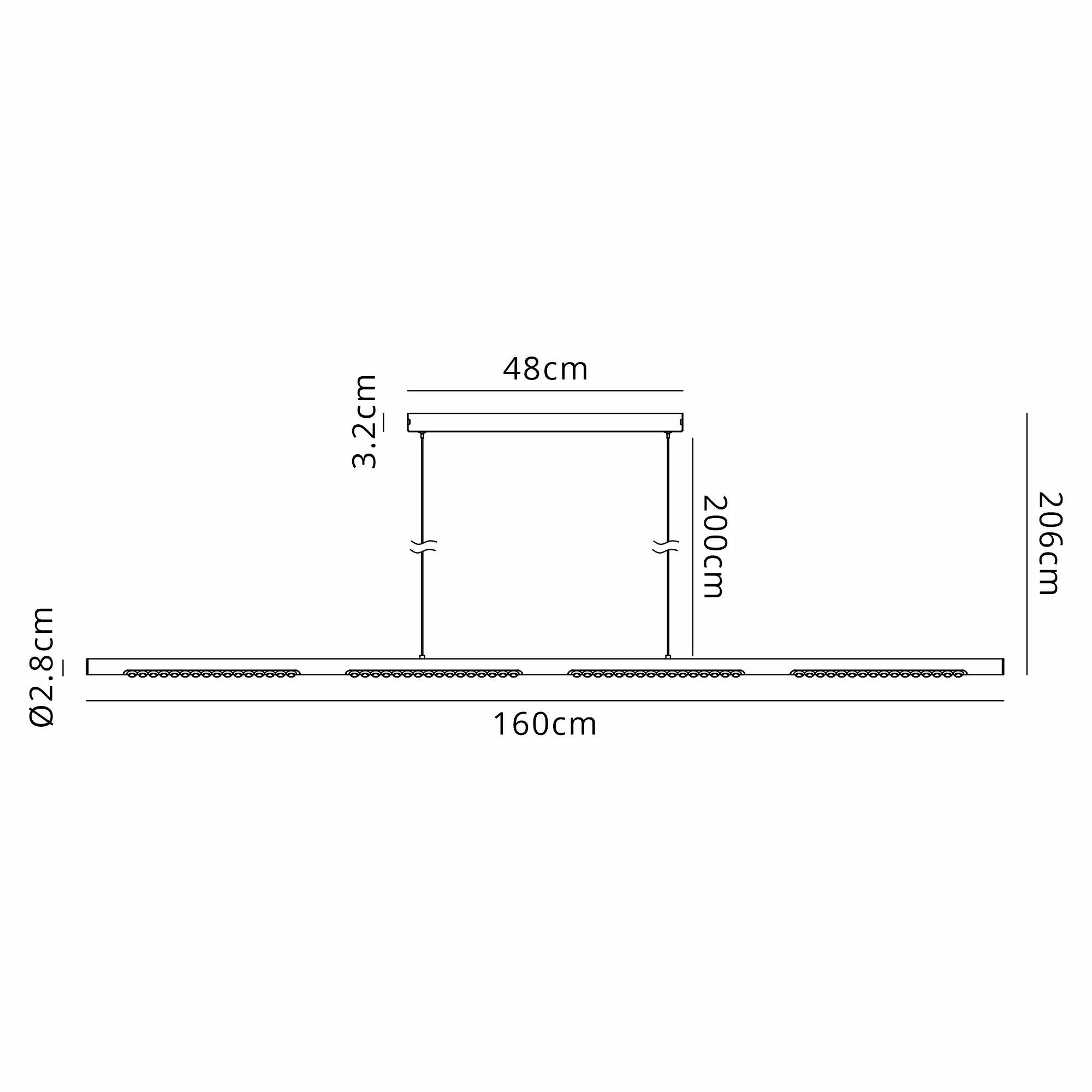 Meca LED Linear Pendant- Various Finishes - Image 11