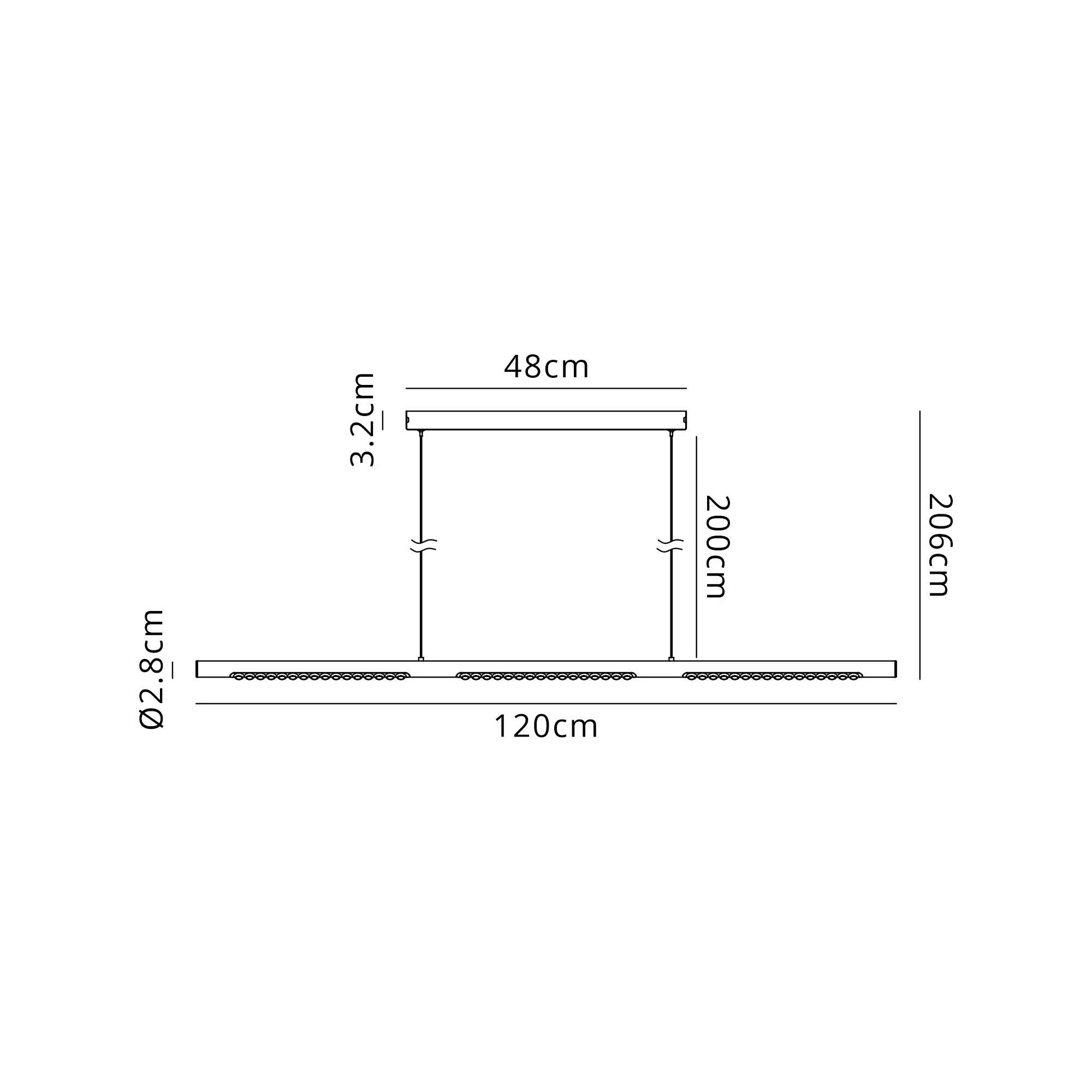 Meca LED Linear Pendant- Various Finishes - Image 9