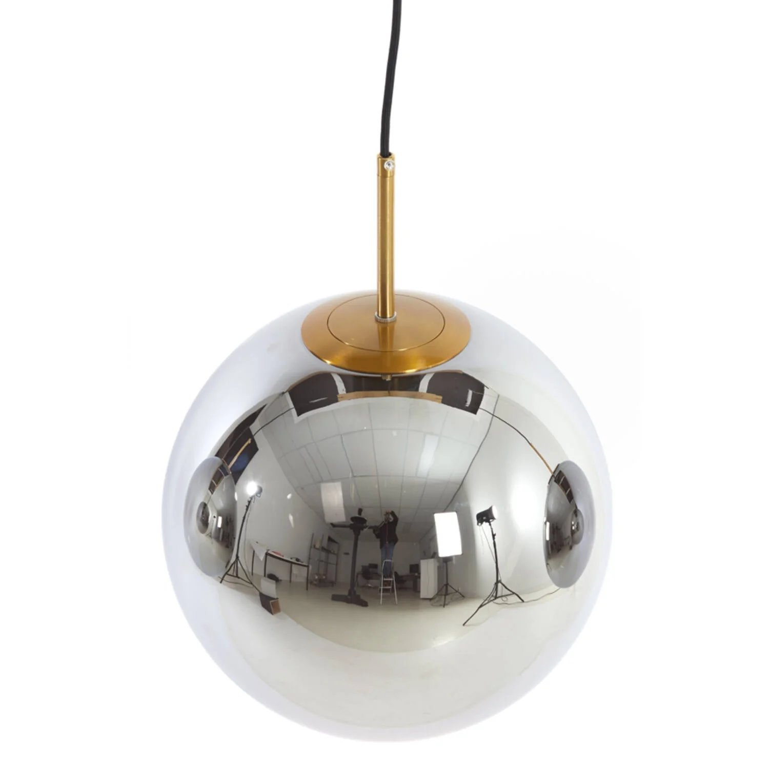Medina 3Lt Island Pendant - Gold & Amber/Smoked Glass - Image 6