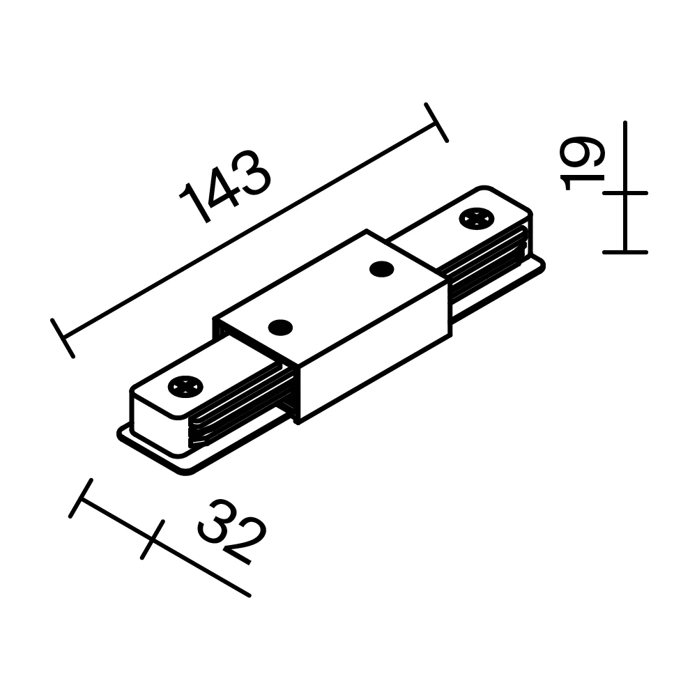 Medium power connector Unity Components for surface-mounted track system - Image 13