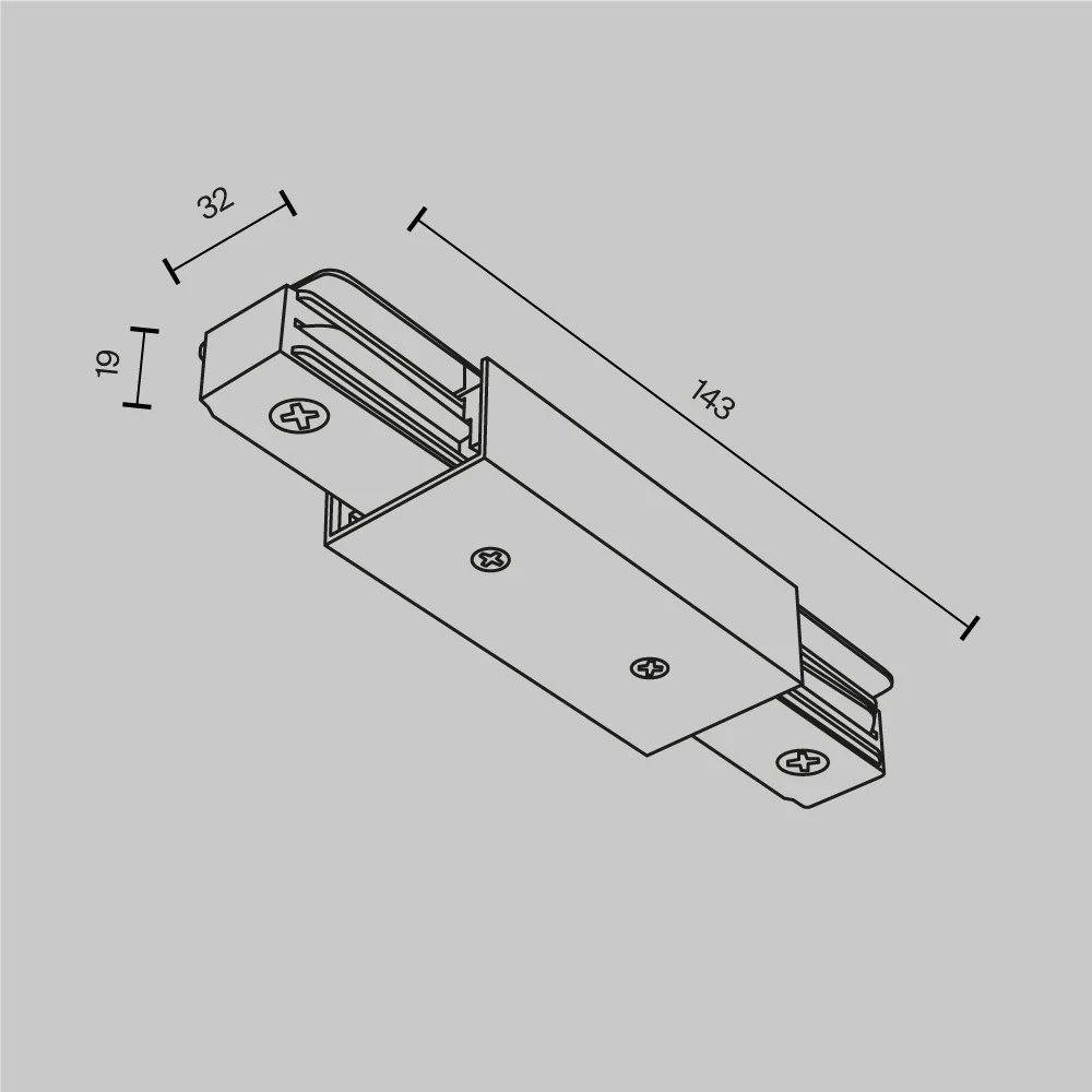 Medium power connector Unity Components for surface-mounted track system - Image 5