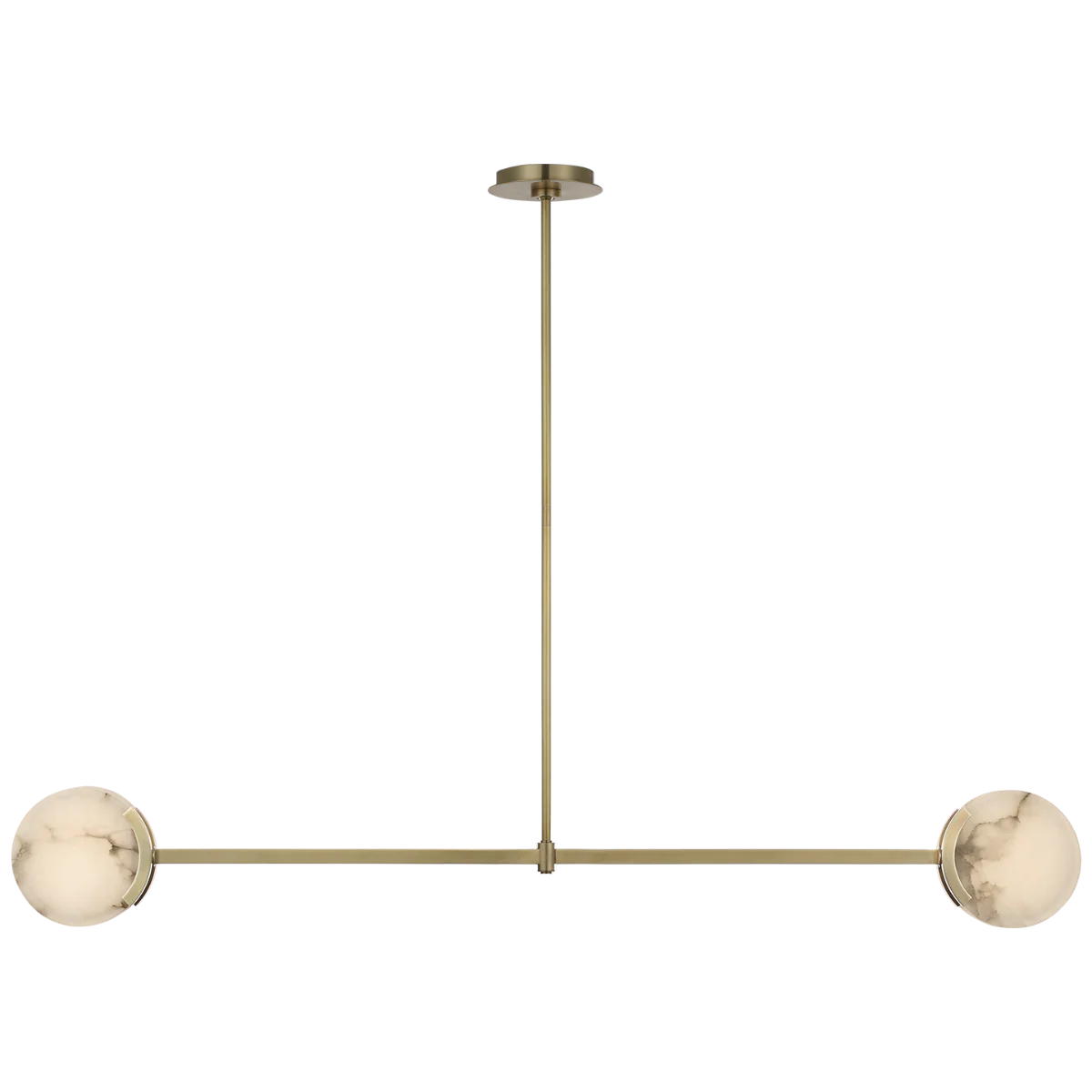Melange 63" Linear Pendant- Antique Brass/ Bronze Finishes - Image 2