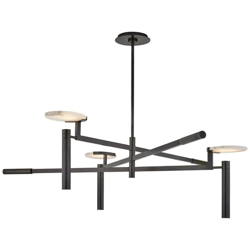 Melange Large Floating Disc Chandelier- Various Finishes - Image 2