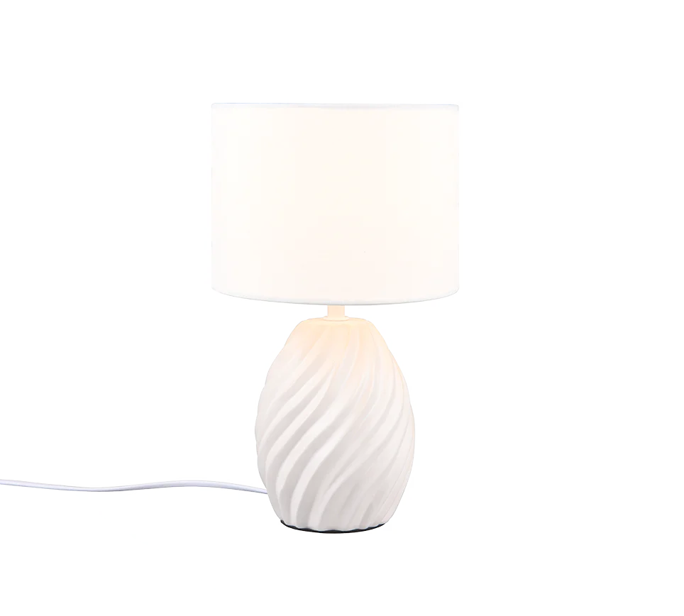 Melva Table Lamp - Black/White - Image 2