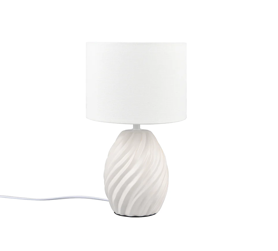 Melva Table Lamp - Black/White - Image 4