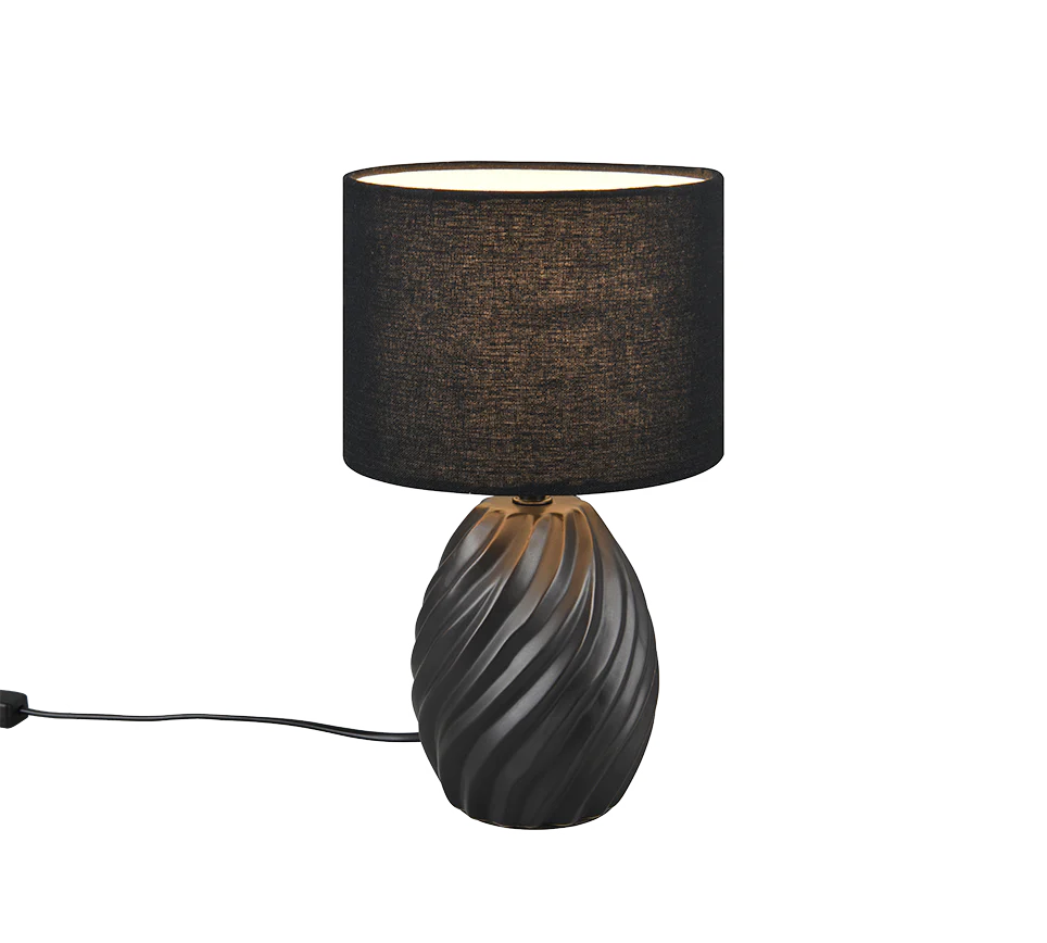 Melva Table Lamp - Black/White - Image 6