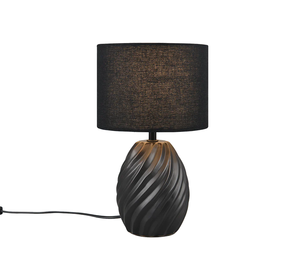 Melva Table Lamp - Black/White - Image 7
