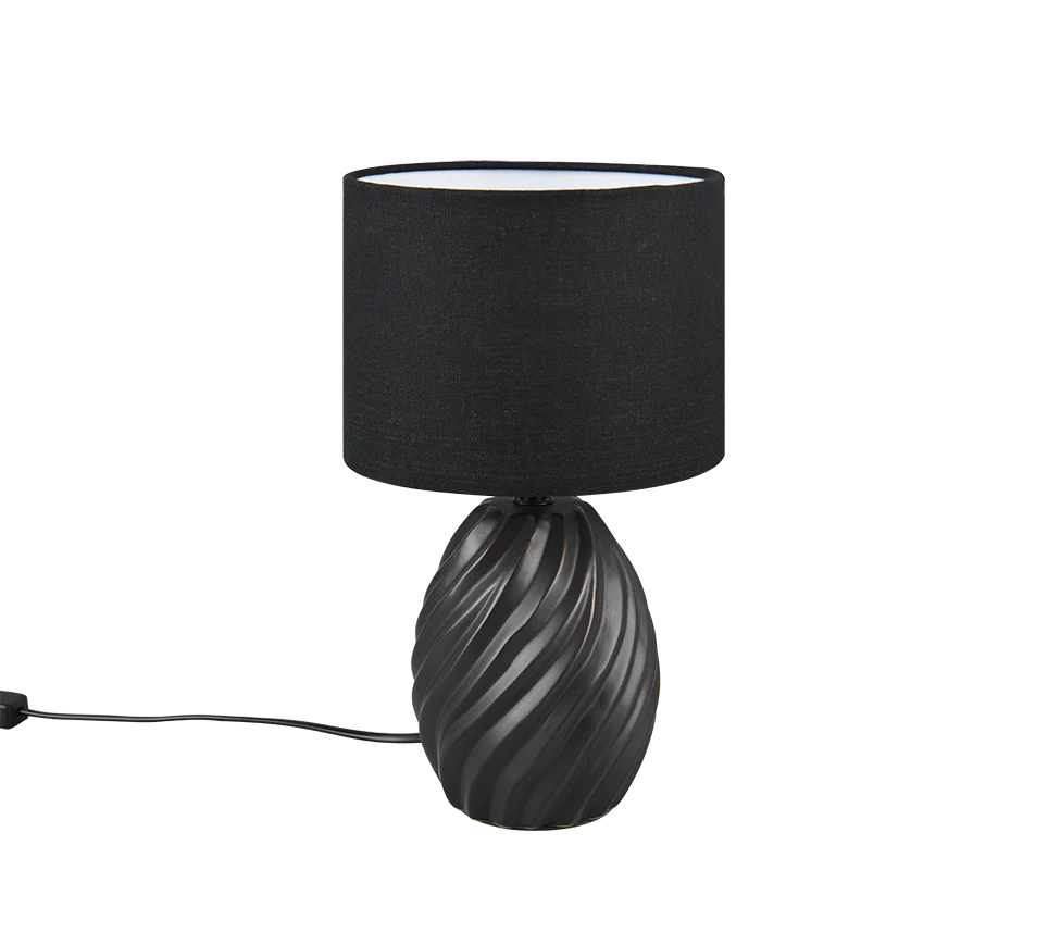 Melva Table Lamp - Black/White - Image 8