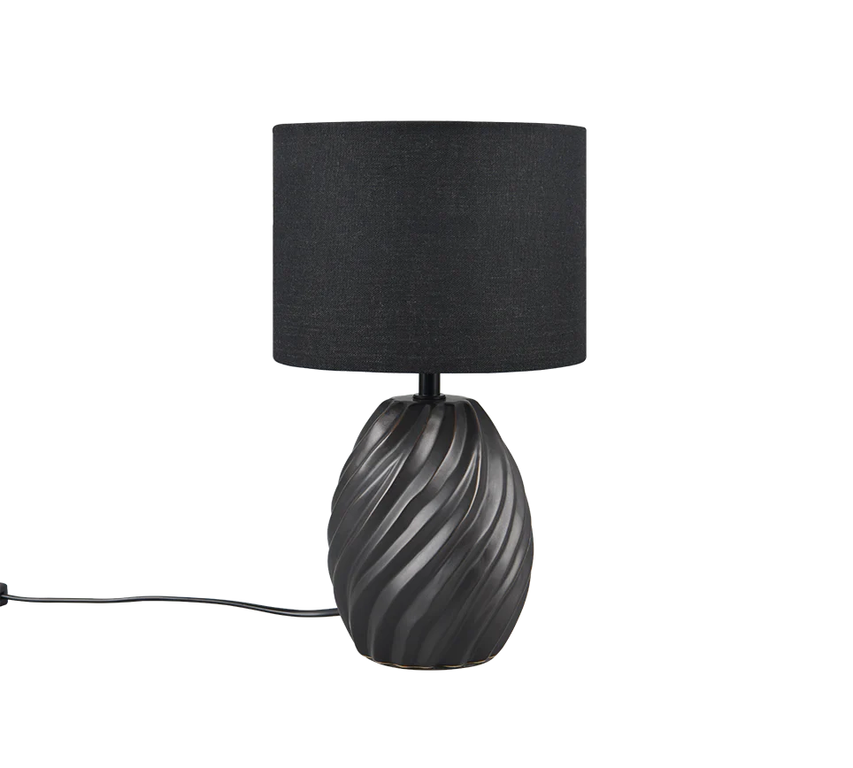 Melva Table Lamp - Black/White - Image 9