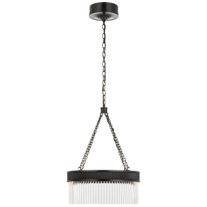 Menil Small/ Large Chandelier - Bronze/ Soft Brass Finish - Image 2