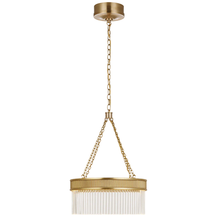 Menil Small/ Large Chandelier - Bronze/ Soft Brass Finish - Image 4