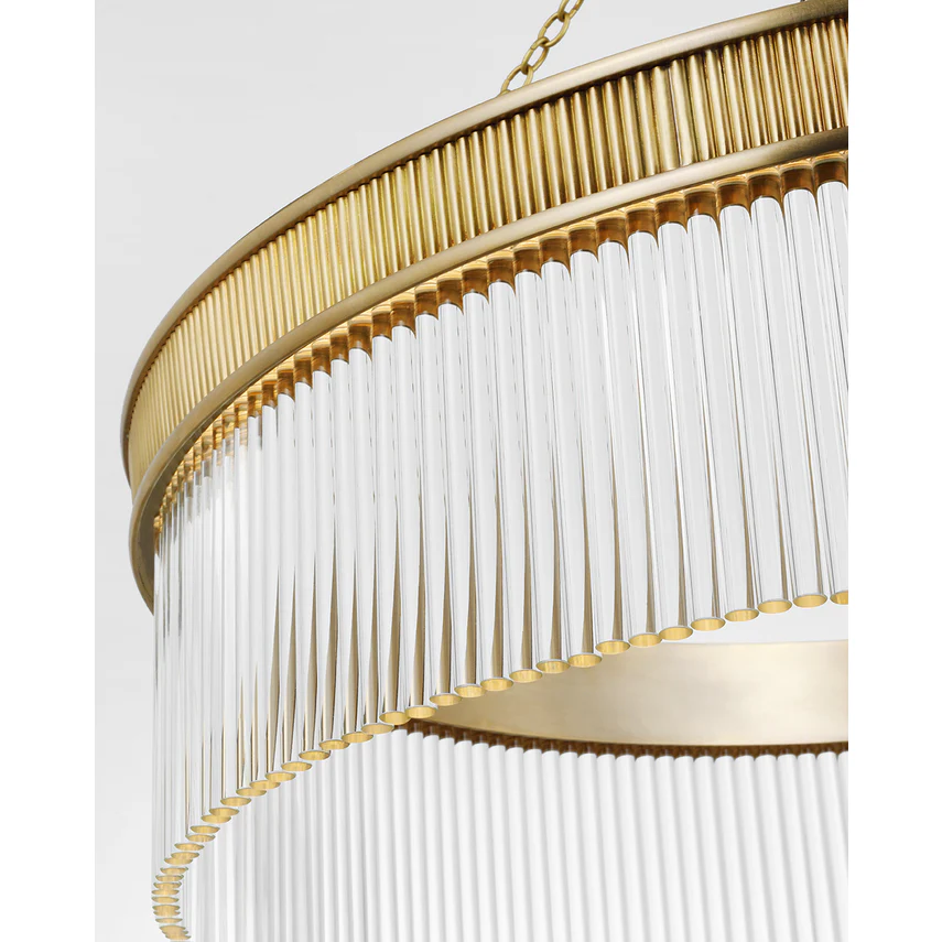 Menil Small/ Large Chandelier - Bronze/ Soft Brass Finish - Image 8
