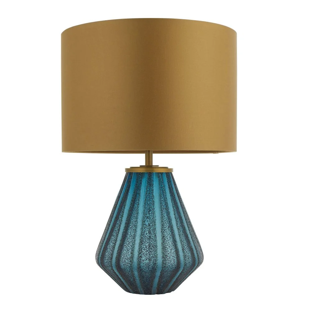 Mercier Table Lamp with Gold Satin Shade - Image 2