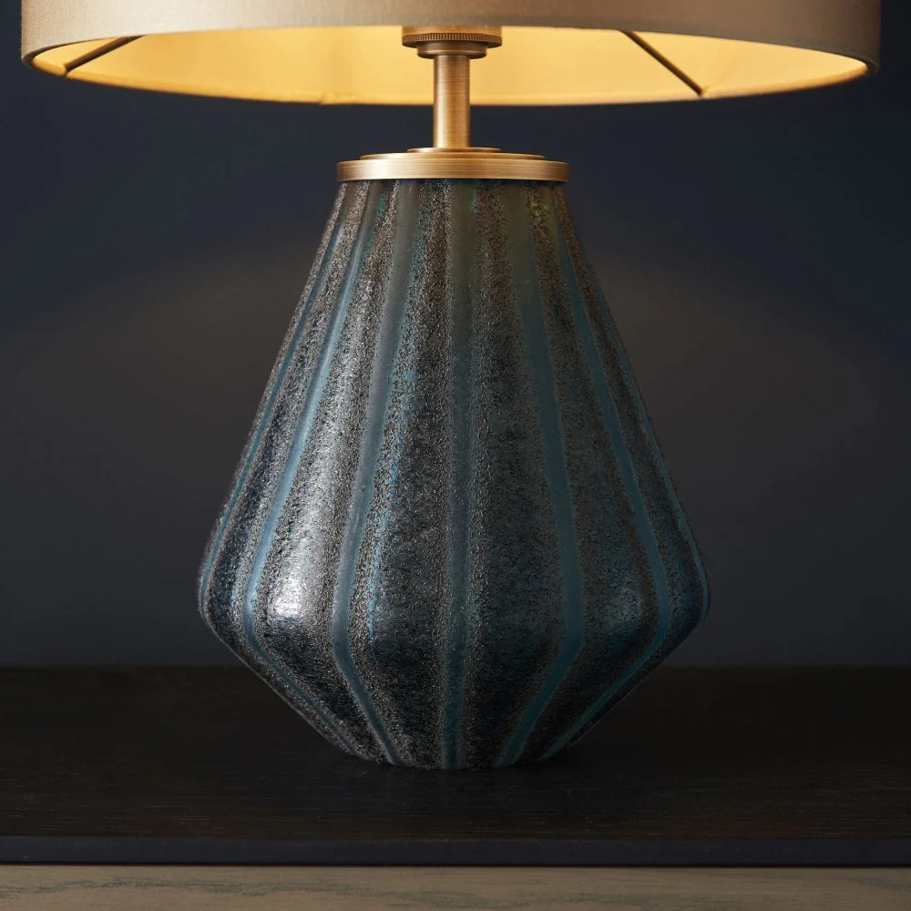 Mercier Table Lamp with Gold Satin Shade - Image 6