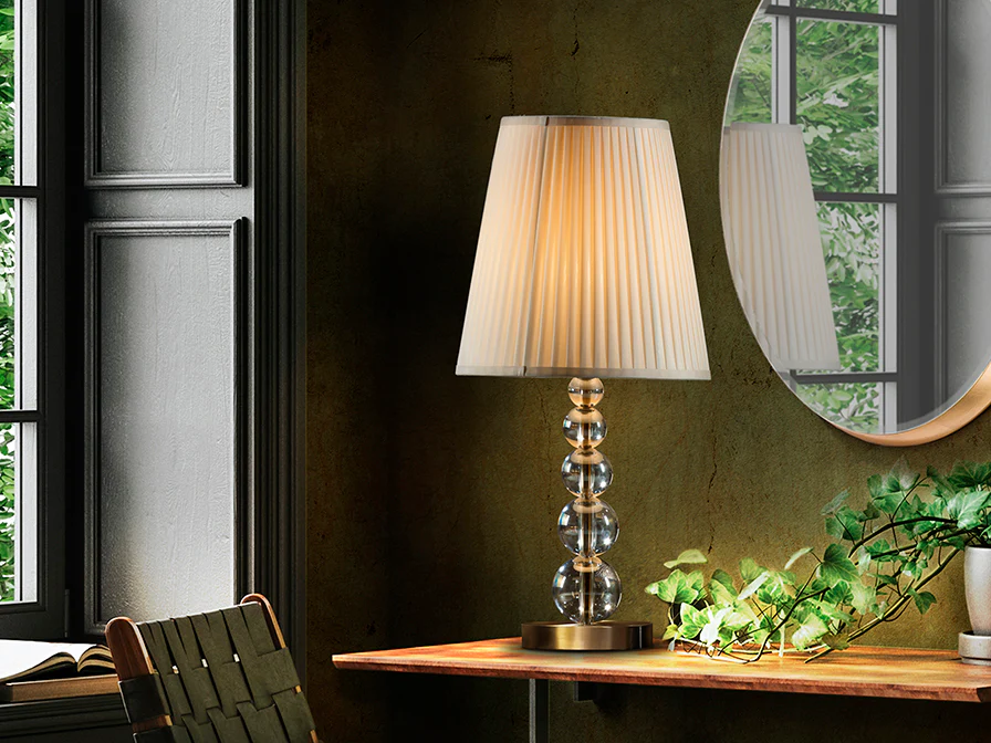 Mercury Small/Large  Table Lamp- Champagne Finish - Image 3