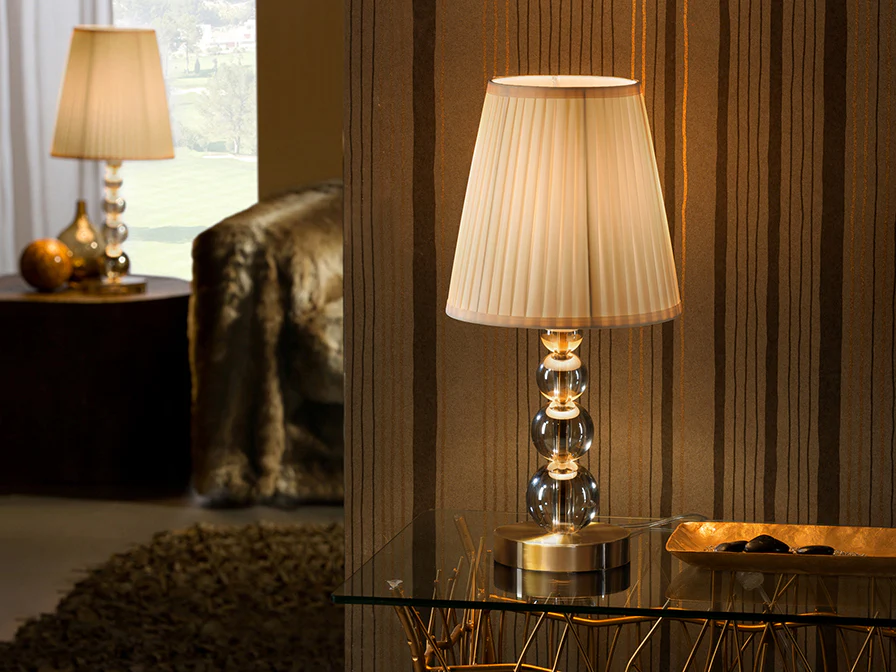 Mercury Small/Large  Table Lamp- Champagne Finish - Image 4