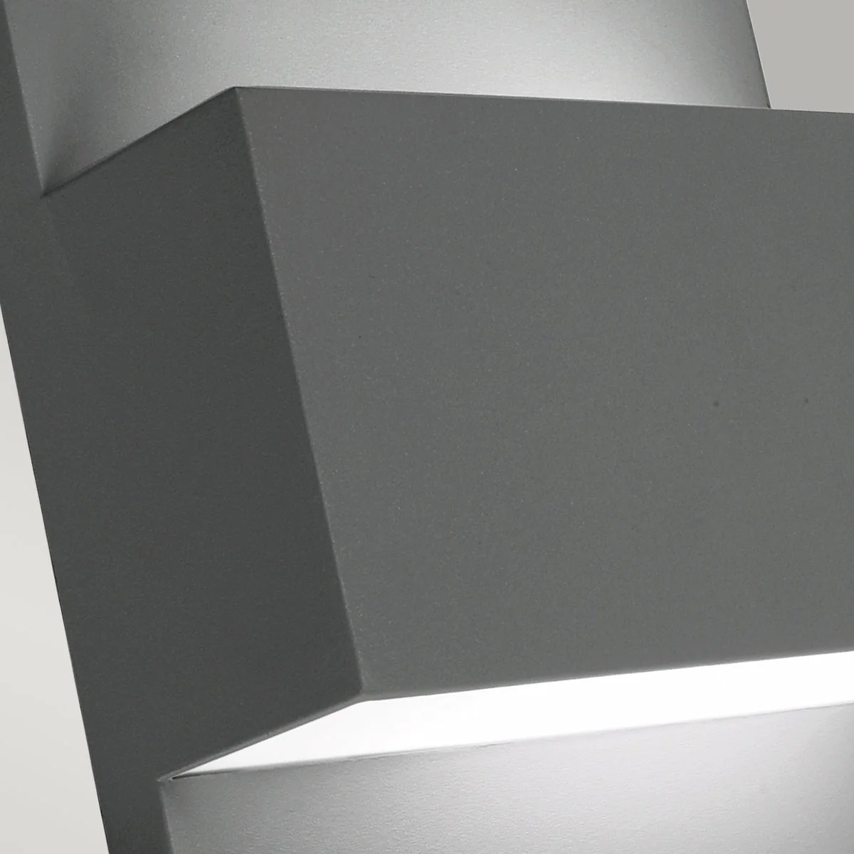 Geneve 1 Light Wall Light with PIR/ Without PIR - Aluminium/Graphite Finish - Image 10