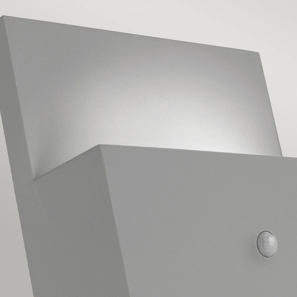 Geneve 1 Light Wall Light with PIR/ Without PIR - Aluminium/Graphite Finish - Image 2