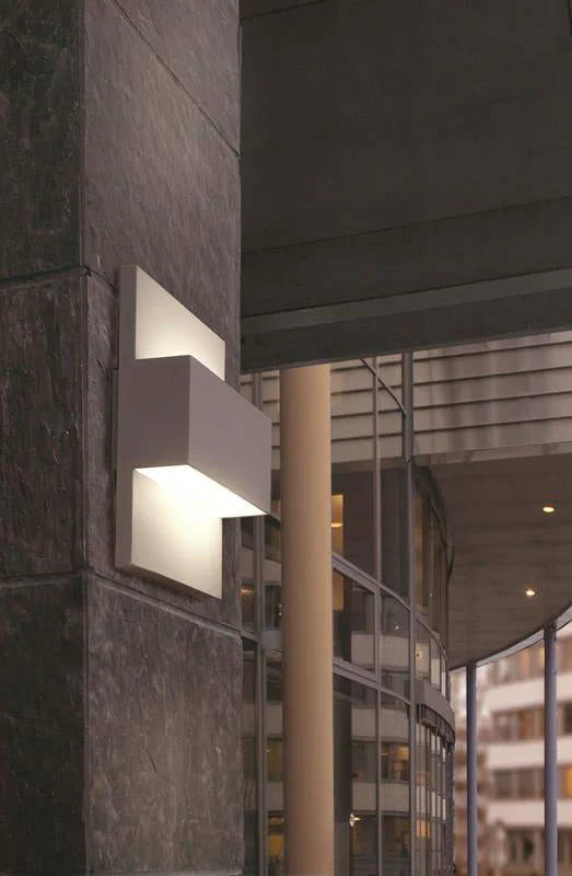 Geneve 1 Light Wall Light with PIR/ Without PIR - Aluminium/Graphite Finish - Image 5