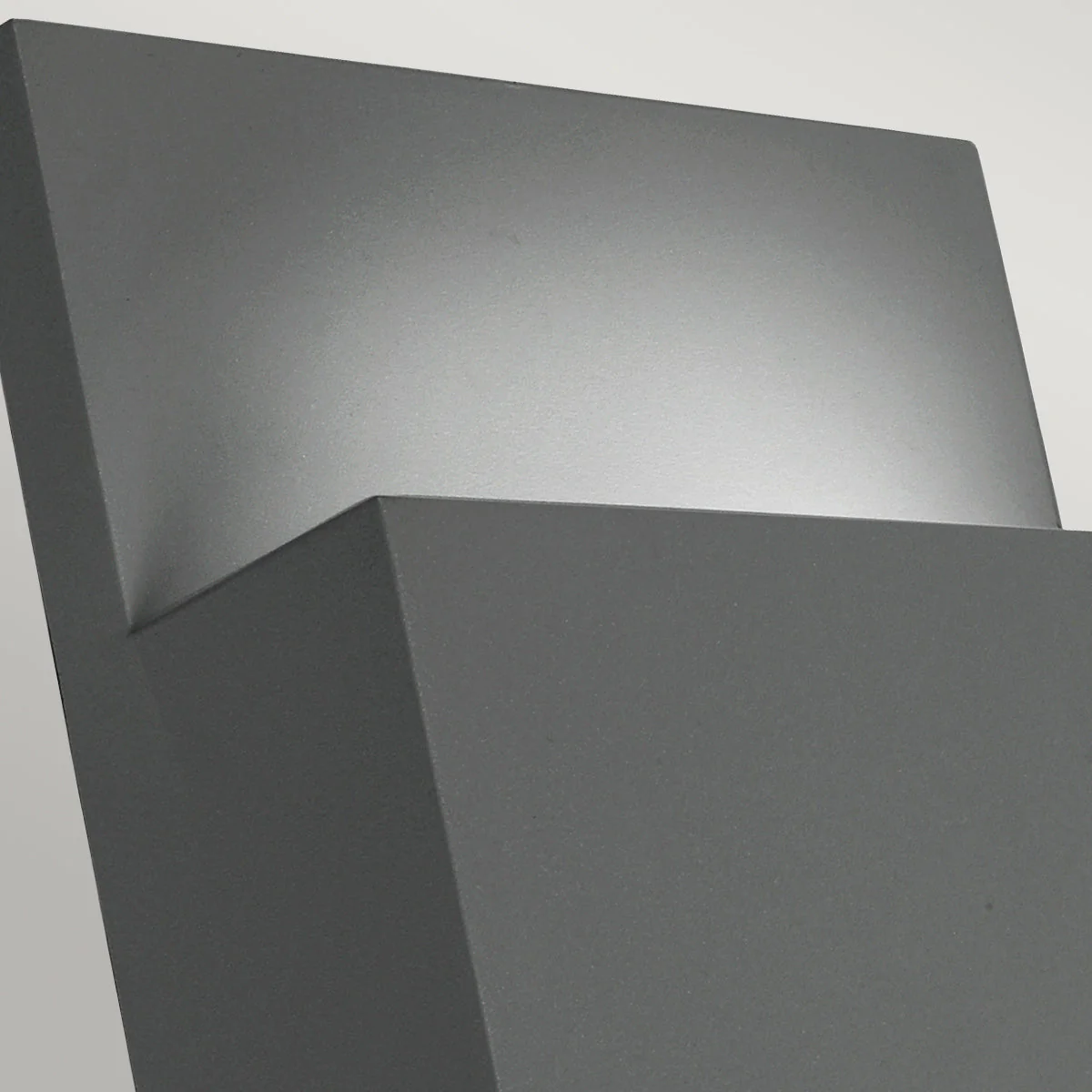 Geneve 1 Light Wall Light with PIR/ Without PIR - Aluminium/Graphite Finish - Image 8