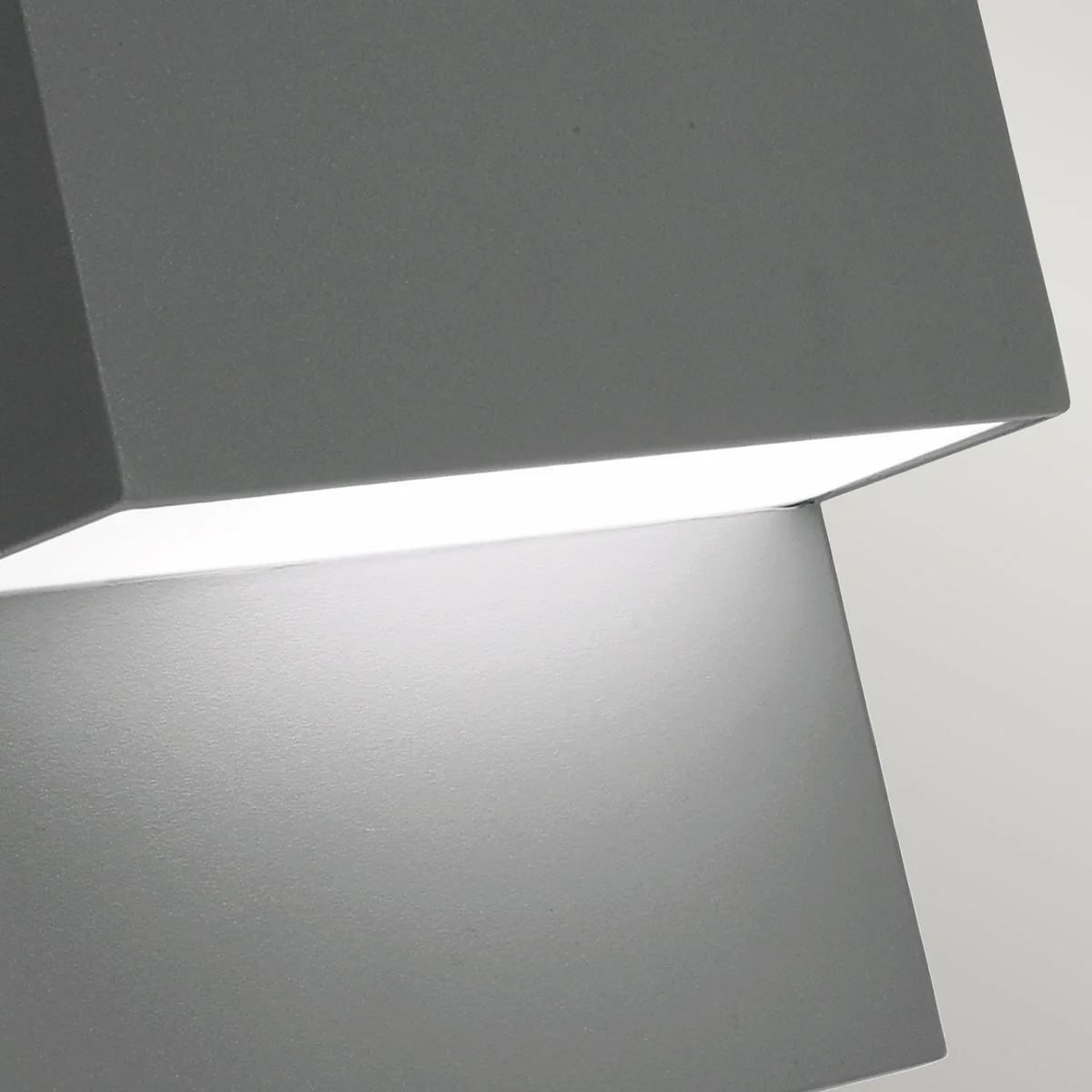 Geneve 1 Light Wall Light with PIR/ Without PIR - Aluminium/Graphite Finish - Image 9