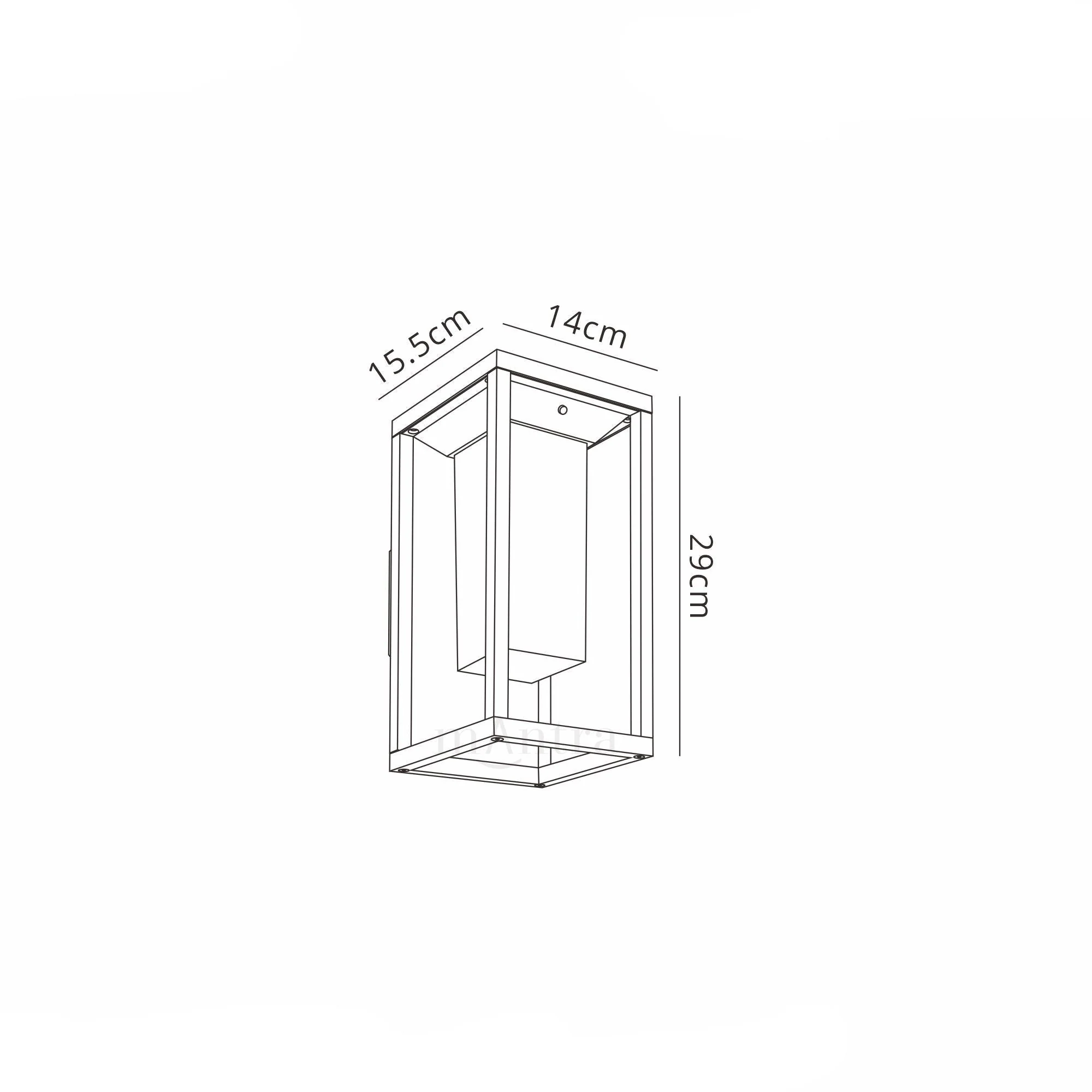 Meribel Solar/Sensor Wall Lamp, 2.2W LED, 3000K, 188lm, IP54, Graphite, 3yrs Warranty - Image 3