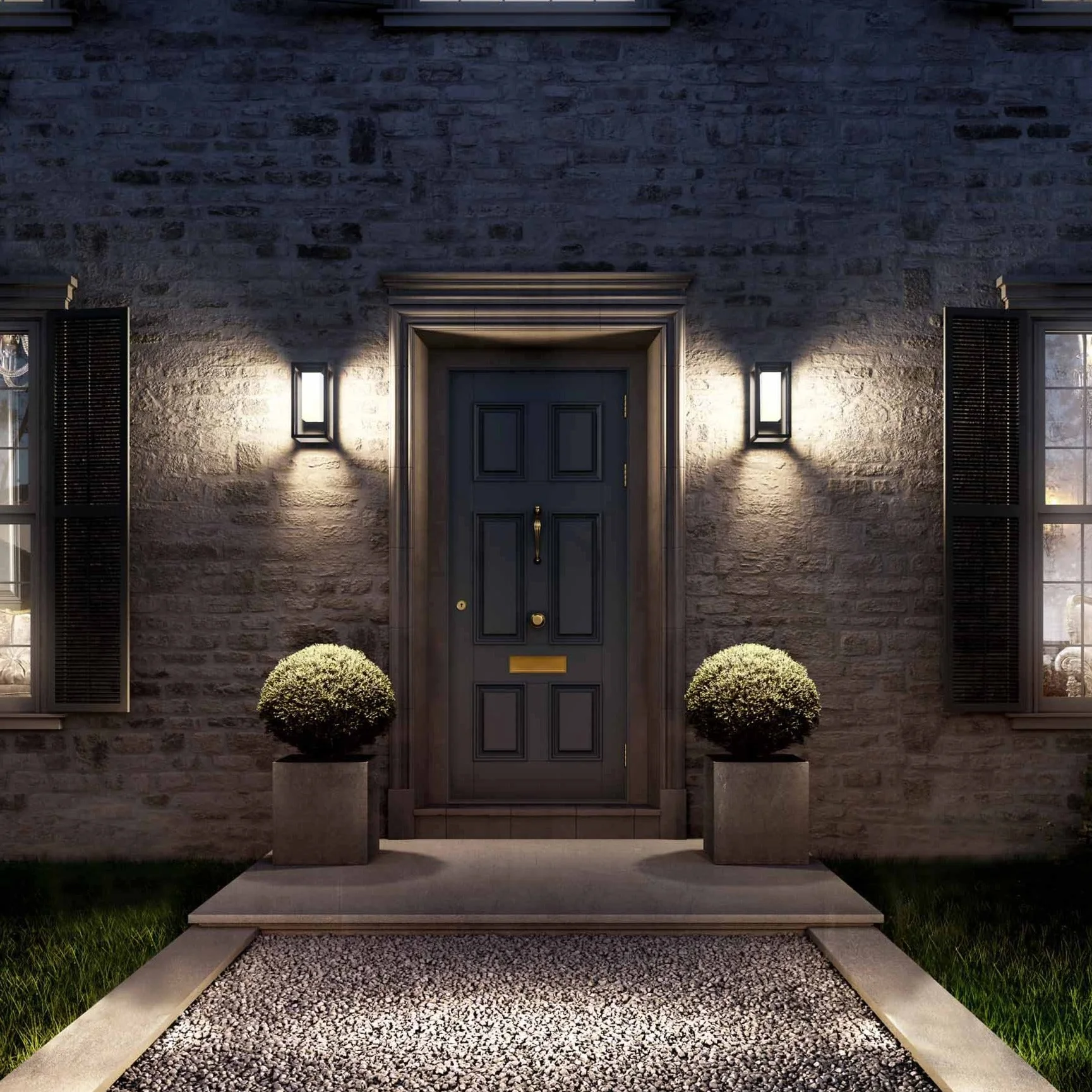Meribel Solar/Sensor Wall Lamp, 2.2W LED, 3000K, 188lm, IP54, Graphite, 3yrs Warranty - Image 8