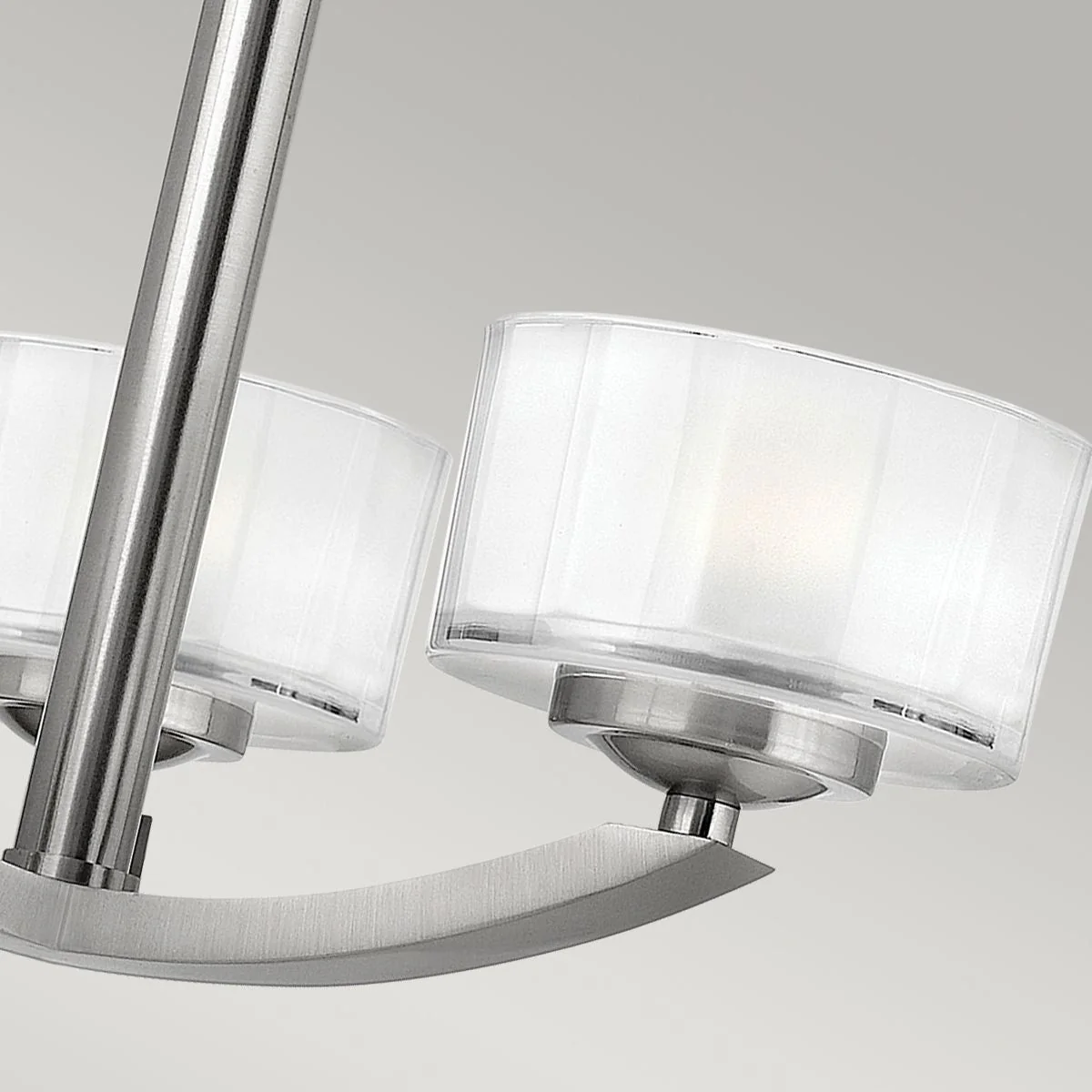 Meridian 3L Semi Flush Ceiling Light –  Brushed Nickel Finish - Image 3