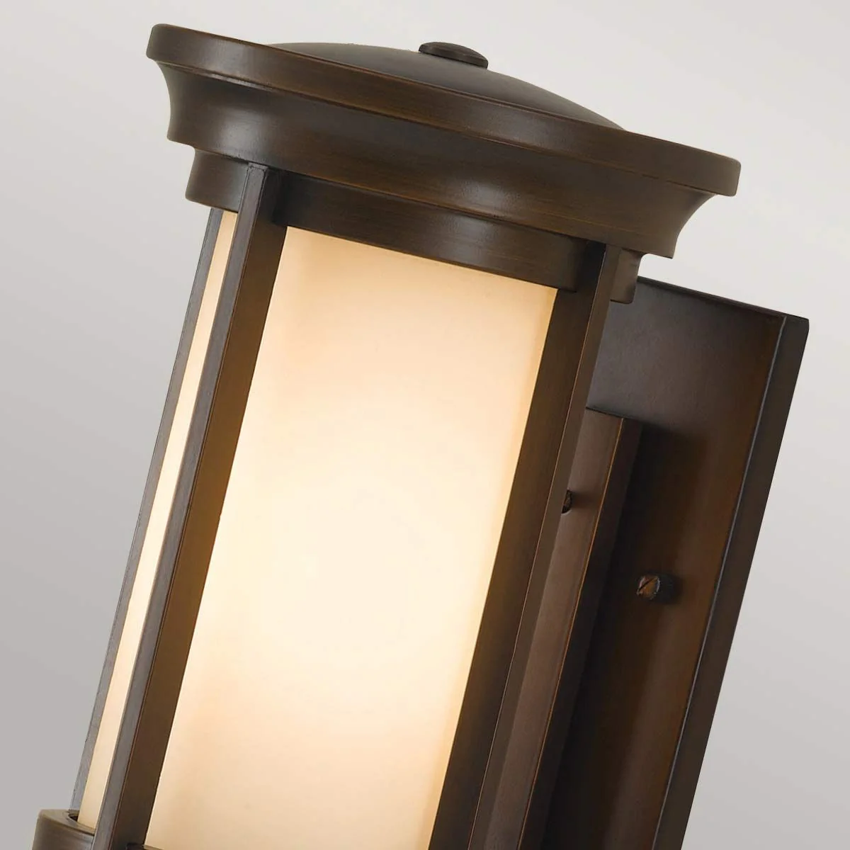 Merrill 1 Light Small Wall Lantern - Heritage Bronze E27 IP44 - Image 6