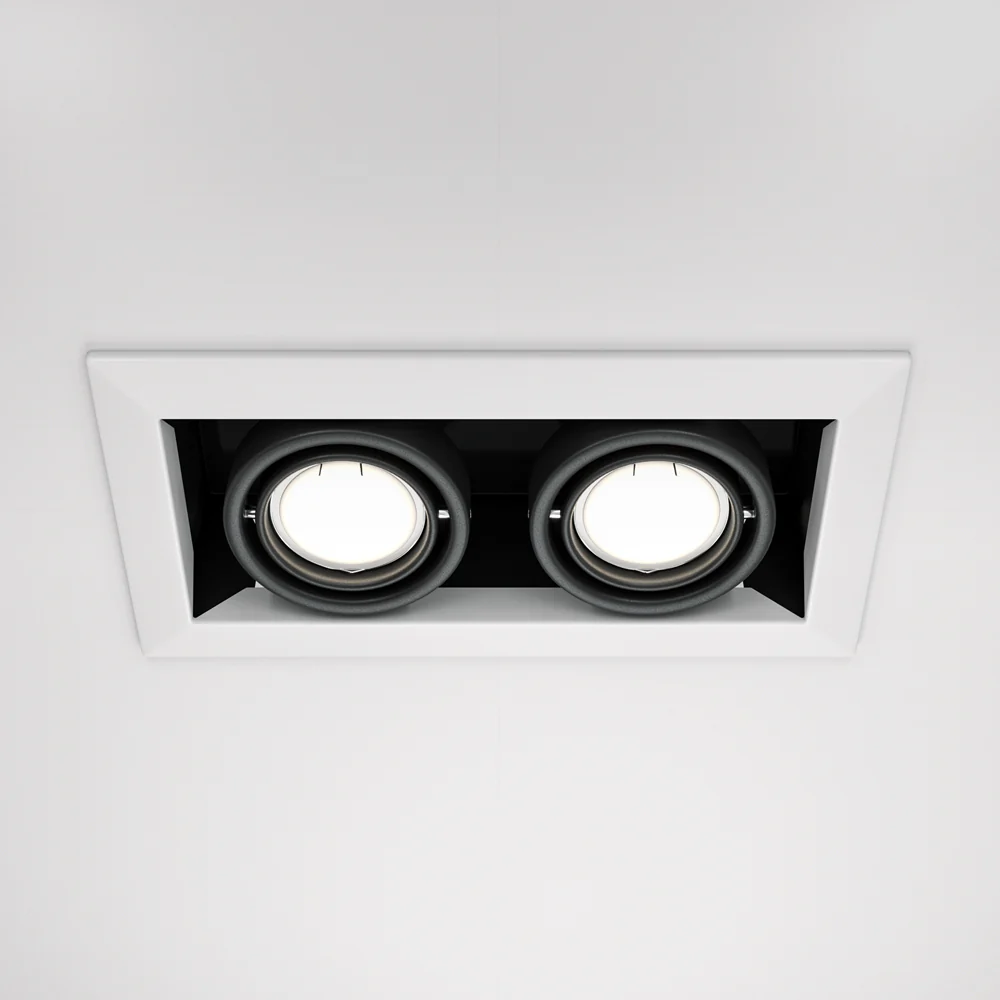Metal Modern GU10 Recessed Downlight- Black/ White Finishes - Image 2